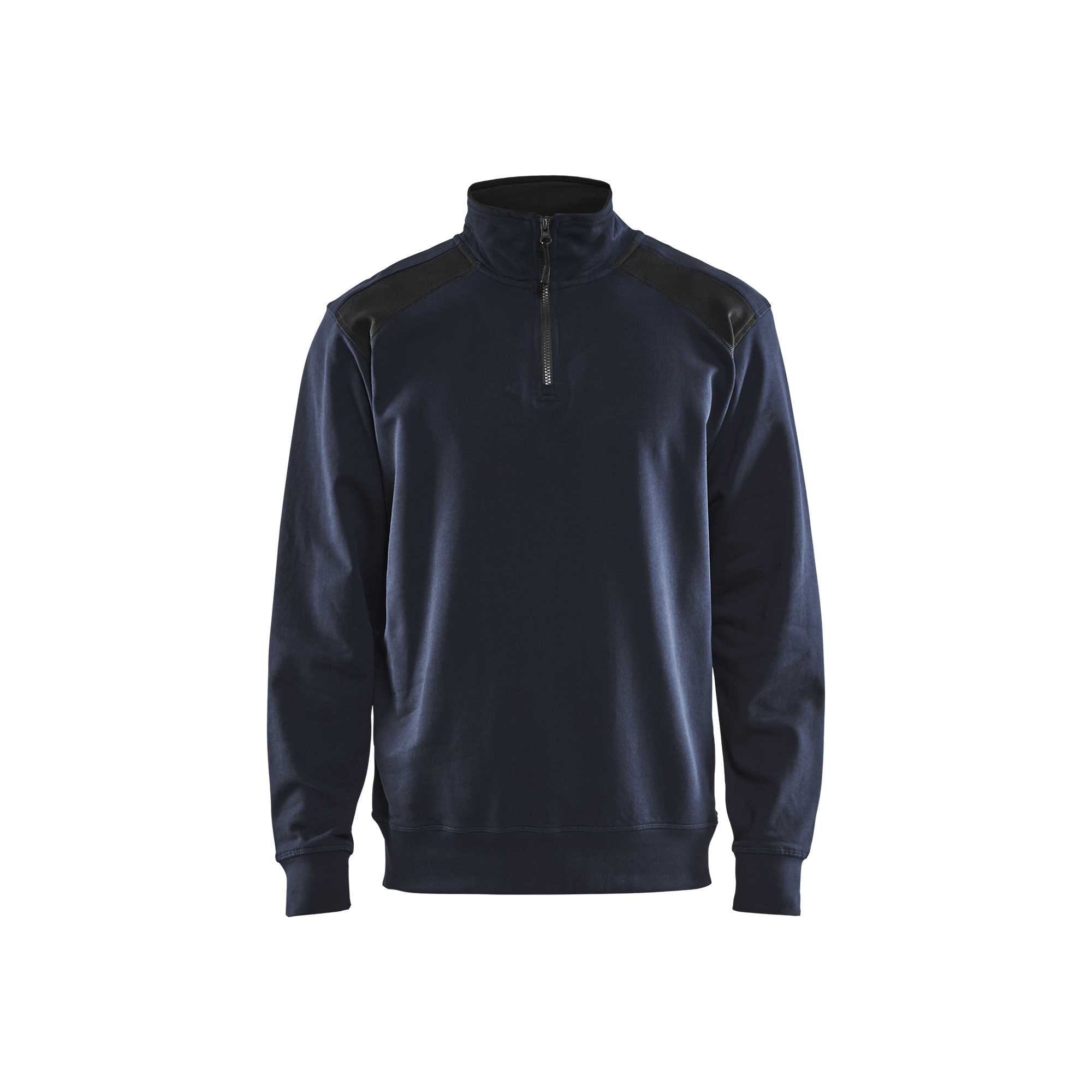 BLAKLADER 33531158 Half Zip 2 Tone Sweatshirt Work Sweatshirt MEN - 100% Cotton